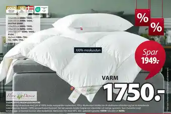 JYSK Tusindfryd moskusdundyne tilbud