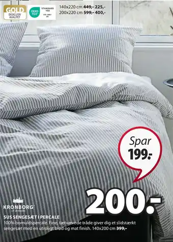 JYSK Sus sengesæt i percale tilbud
