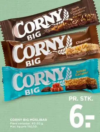 MENY CORNY BIG MÜSLIBAR tilbud