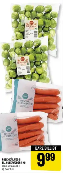 Løvbjerg ROSENKÅL 500 G EL. GULERØDDER 1 KG tilbud