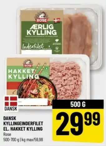Løvbjerg DANSK KYLLINGEINDERFILET EL. HAKKET KYLLING tilbud