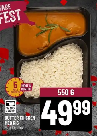 BUTTER CHICKEN MED RIS
