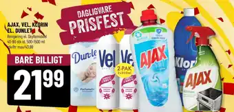 Løvbjerg AJAX, VEL, KLORIN EL. DUNLET tilbud
