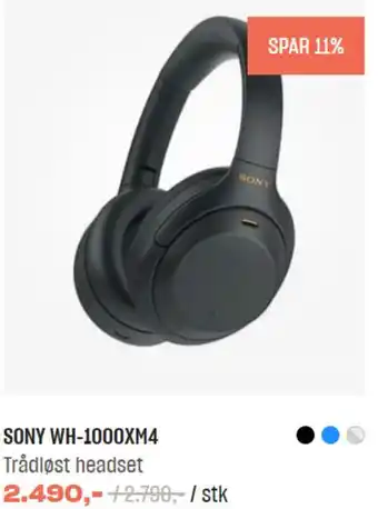 Hi-Fi Klubben Sony WH-1000XM4 tilbud