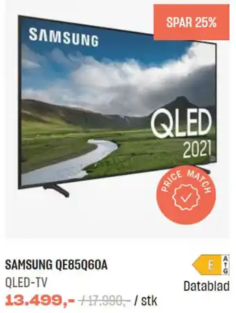 Hi-Fi Klubben Samsung QE85Q60A QLED-TV tilbud