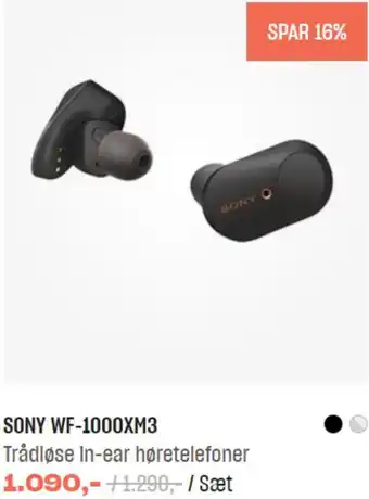 Hi-Fi Klubben Sony WF-1000XM3 tilbud
