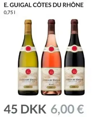 Nielsen's Discount E.Guigal Cotes DU Rhone 0,75 L tilbud