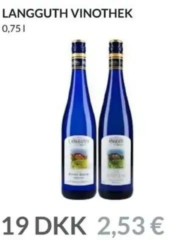 Nielsen's Discount Langguth Vinothek 0,75 L tilbud