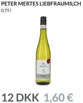 Nielsen's Discount Peter Mertes Liebfraumilch 0,75 L tilbud
