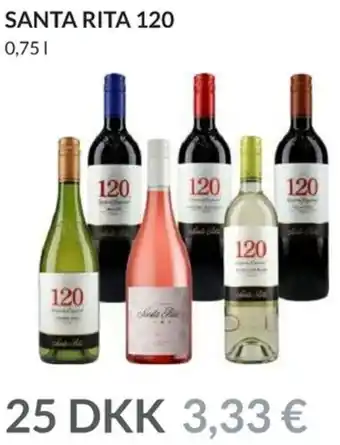 Nielsen's Discount Santa Rita 120 0,75 L tilbud