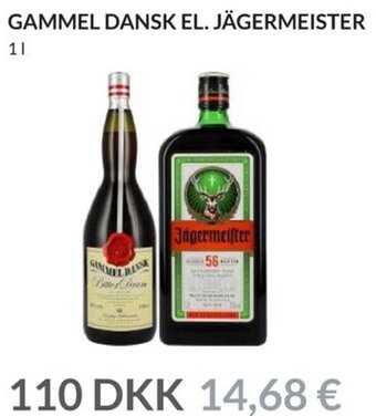 Nielsen's Discount Gammel Dansk El. Jägermeister 1 L tilbud