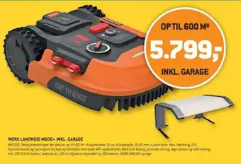 WORX LANDROID M600+ INKL. GARAGE