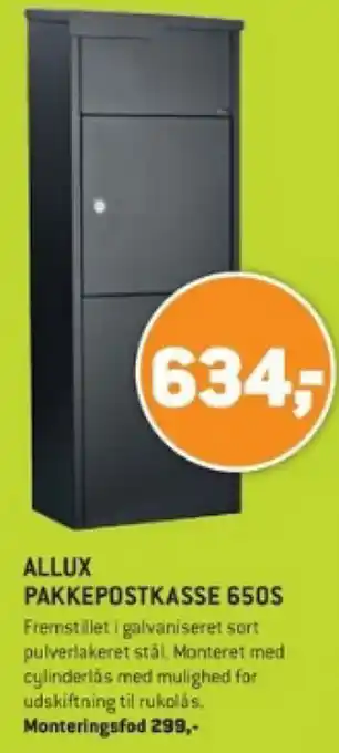 XL-BYG ALLUX PAKKEPOSTKASSE 650S tilbud