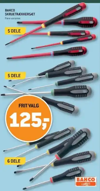 XL-BYG BAHCO SKRUETRÆKKERSÆT tilbud