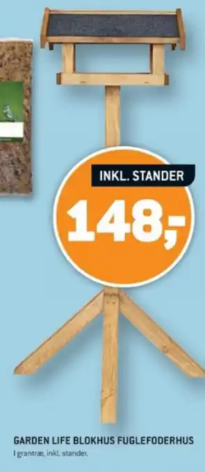 XL-BYG GARDEN LIFE BLOKHUS FUGLEFODERHUS tilbud
