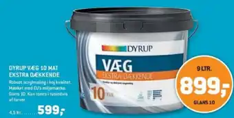 XL-BYG DYRUP VÆG 10 MAT EKSTRA DÆKKENDE tilbud