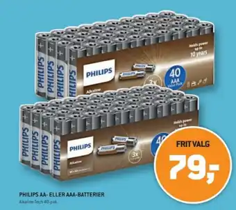 XL-BYG PHILIPS AA- ELLER AAA-BATTERIER tilbud