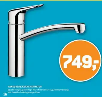 XL-BYG HANSGROHE KØKKENARMATUR tilbud