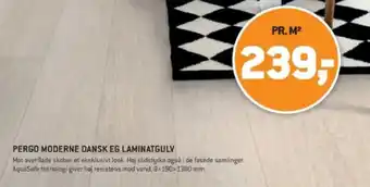 XL-BYG PERGO MODERNE DANSK EG LAMINATGULV tilbud