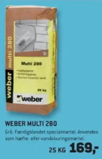 XL-BYG WEBER MULTI 280 tilbud