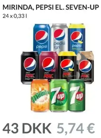 Nielsen's Discount Miranda, Pepsi El. Seven-Up tilbud