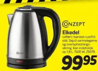 Din Isenkræmmer ONZEPT Elkedel tilbud
