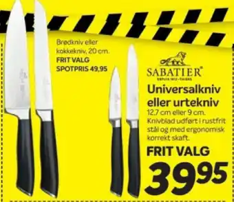 SABATIER Universalkniv eller urtekniv