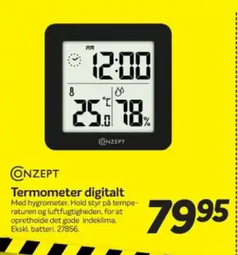 Din Isenkræmmer ONZEPT Termometer digitalt tilbud