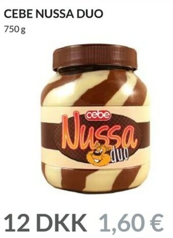 Nielsen's Discount Cebe Nussa Duo 750G tilbud