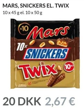Nielsen's Discount Mars, Snickers El. Twix tilbud