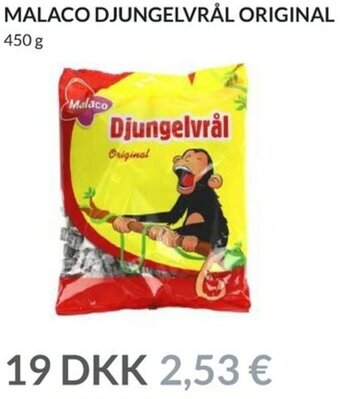 Malaco Djungelvrål Original 450g