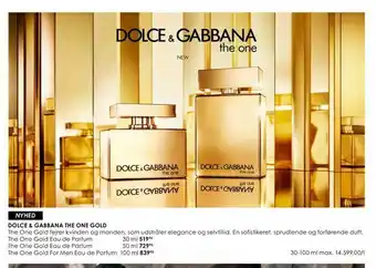 Matas Dolce & gabbana the one gold tilbud