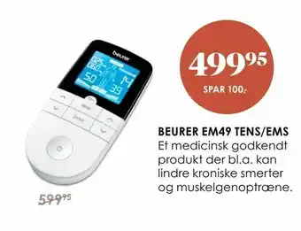 Matas Beurer em49 tens/ems tilbud