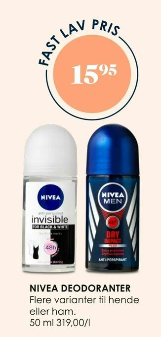 Nivea deodoranter