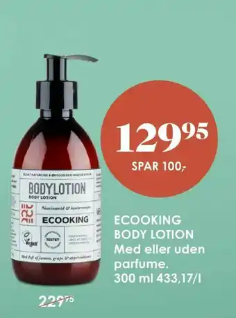 Matas ECOOKING BODY LOTION tilbud