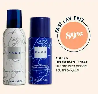 K.a.o.s. deodorant spray
