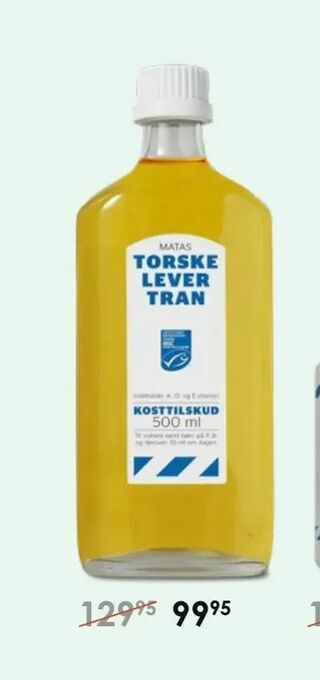 Matas Matas torskelevertran eller fiskeolie tilbud