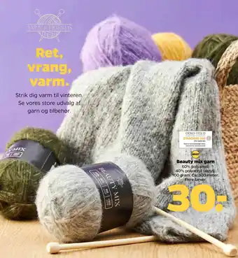 Netto Beauty mix garn tilbud