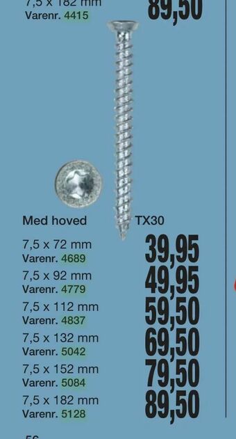 Harald Nyborg Beton-/karmskruer tilbud