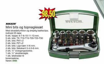 Harald Nyborg Mini bits og topnøglesæt tilbud