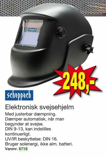 Harald Nyborg Elektronisk svejsehjelm tilbud