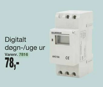 Harald Nyborg Digitalt døgn-/uge ur tilbud