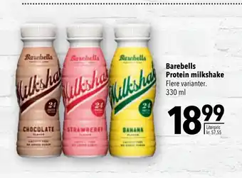 Barebells protein milkshake