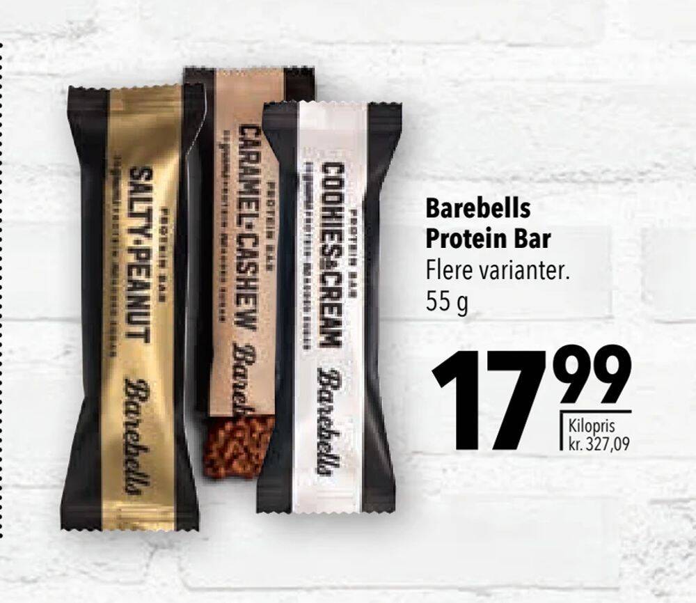 Barebells protein bar tilbud hos Citti