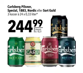 Citti Carlsberg pilsner, special, 1883, nordic eller sort guld tilbud