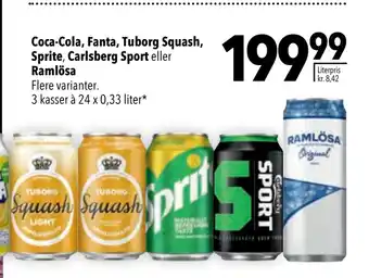 Citti Coca-cola, fanta, tuborg squash, sprite , carlsberg sport eller ramlösa tilbud