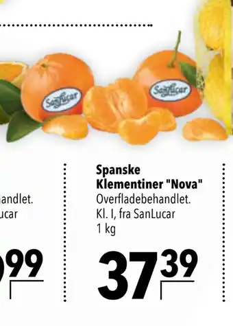 Spanske klementiner nova