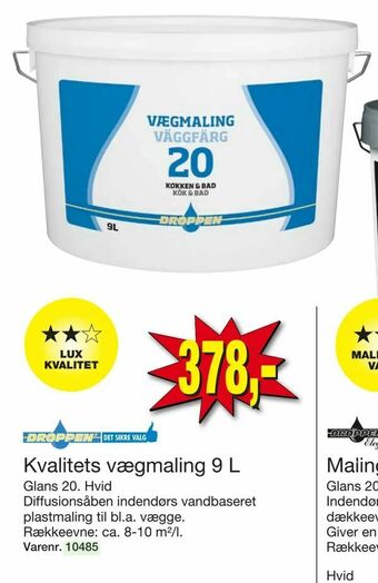 Harald Nyborg Kvalitets vægmaling 9 L tilbud