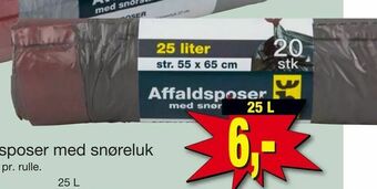 Harald Nyborg Affaldsposer med snøreluk tilbud