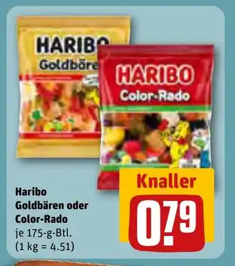 REWE DE Haribo Goldbären oder Color-Rado tilbud